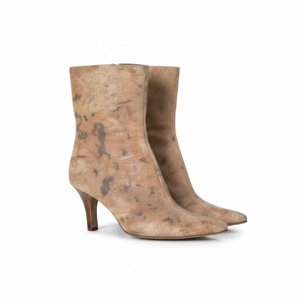 PARADE Taupe Suede Low Calf Boots
